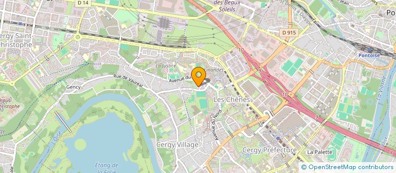 localisation de l'entreprise AURELIEN DEGEETER OSTEOPATHE  CERGY