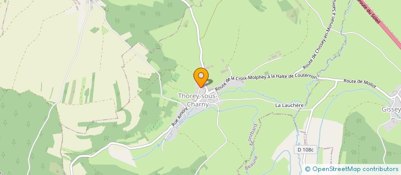 localisation de l'entreprise AURELIEN FEBVRE BOURGOGNE AUXOIS à THOREY-SOUS-CHARNY