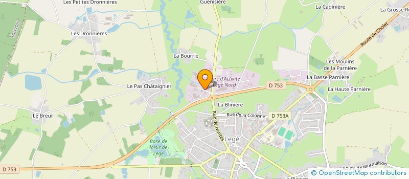localisation de l'entreprise AURELIEN MOTOCULTURE LEGEENNE à LEGE