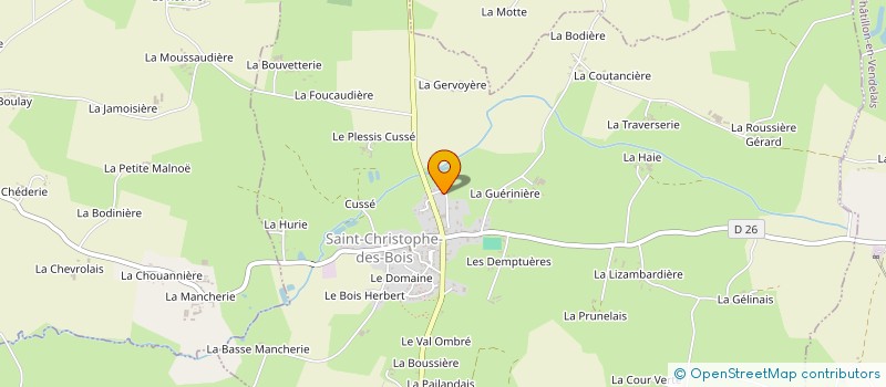 localisation de l'entreprise AURELIEN OGER  SAINT-CHRISTOPHE-DES-BOIS