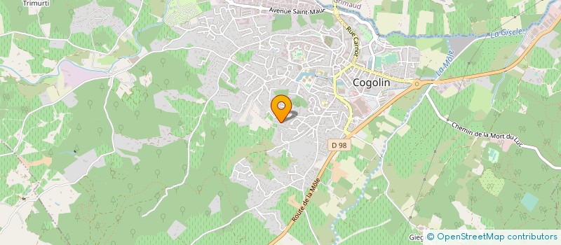 localisation de l'entreprise AURELIEN SERVICE AUTOMATISME à COGOLIN
