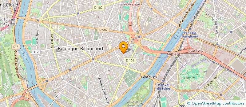 localisation de l'entreprise AURELIEN VERONIQUE à BOULOGNE-BILLANCOURT