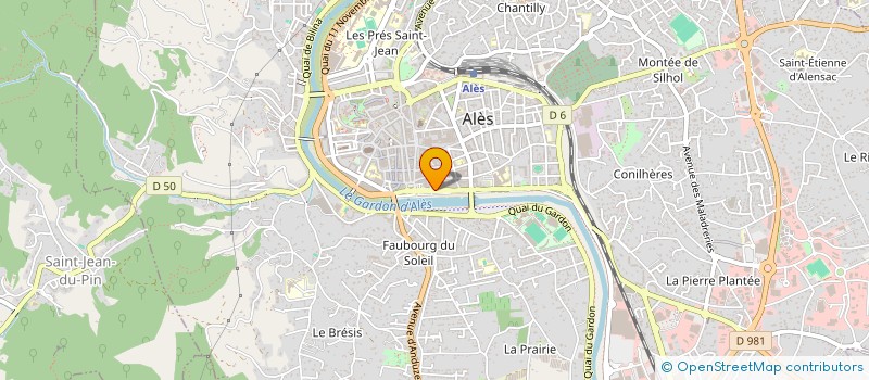 localisation de l'entreprise AURELIO à ALES