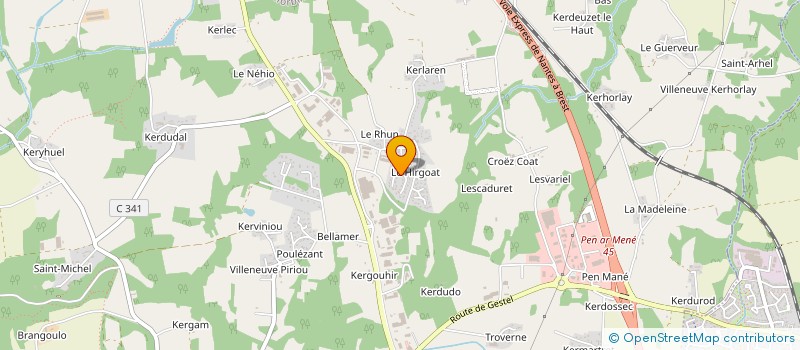 localisation de l'entreprise AURELIS à GUIDEL