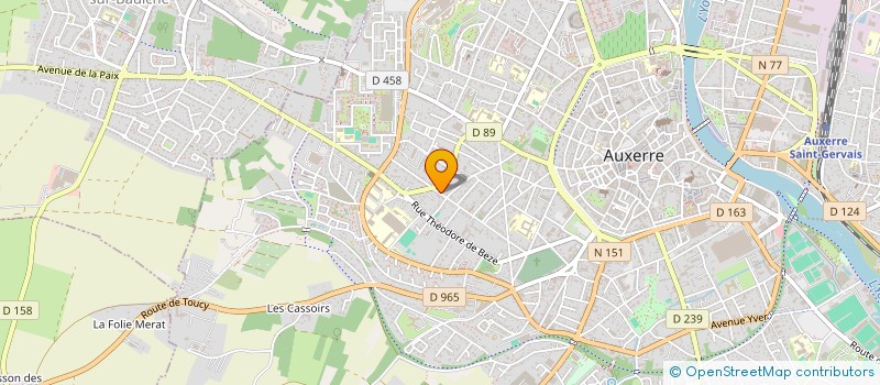 localisation de l'entreprise AURELISE à AUXERRE