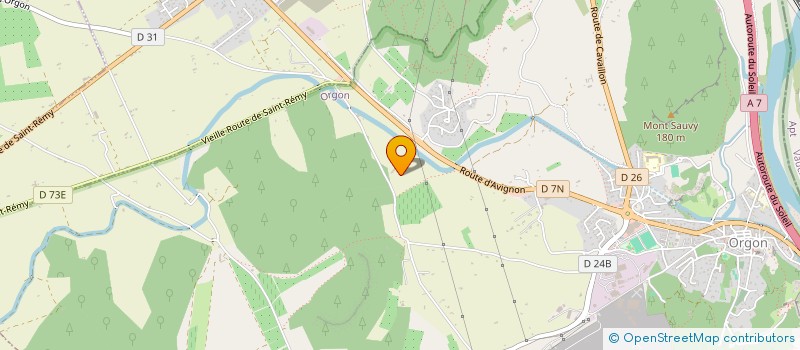 localisation de l'entreprise AURELIUS  ORGON