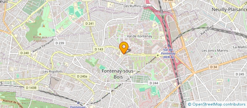 localisation de l'entreprise AURELLE DISTRIBUTION à FONTENAY-SOUS-BOIS