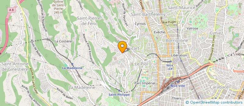 localisation de l'entreprise AURELO à NICE