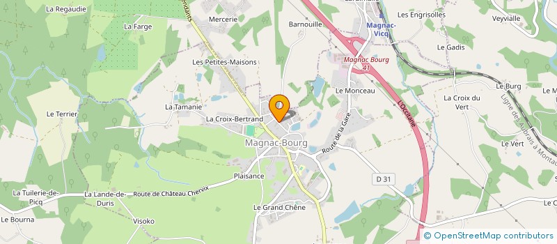 localisation de l'entreprise AURELSA  MAGNAC-BOURG