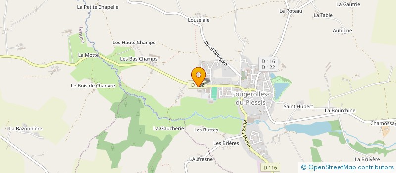localisation de l'entreprise AURELU à FOUGEROLLES-DU-PLESSIS