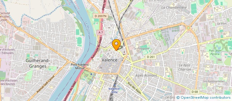 localisation de l'entreprise AURELYA à VALENCE