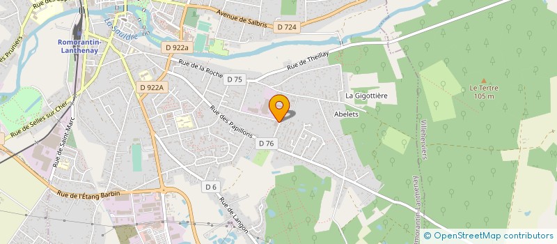 localisation de l'entreprise AUREMA - ETABLISSEMENTS MAUVE ET LAGARDE à ROMORANTIN-LANTHENAY