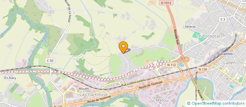 localisation de l'entreprise AUREN  CASTRES