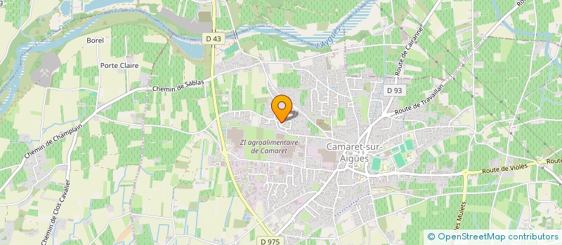 localisation de l'entreprise AURENDIX à CAMARET-SUR-AIGUES