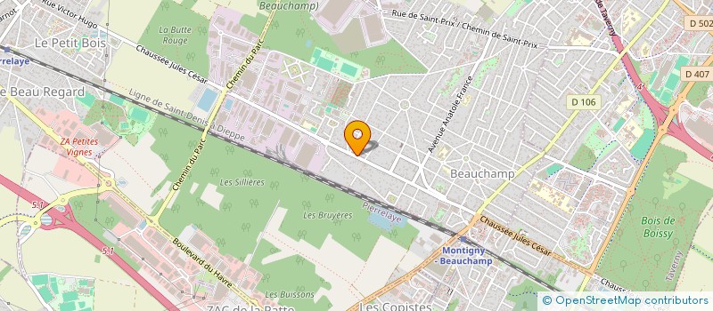 localisation de l'entreprise AURENICOL  BEAUCHAMP