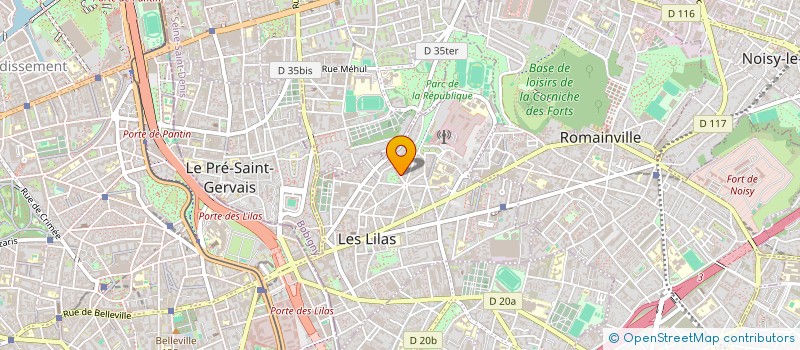 localisation de l'entreprise AURENIS  LES LILAS