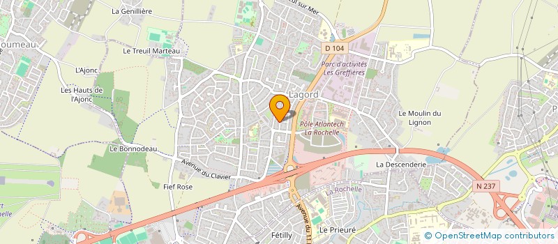 localisation de l'entreprise AURENOV  LAGORD