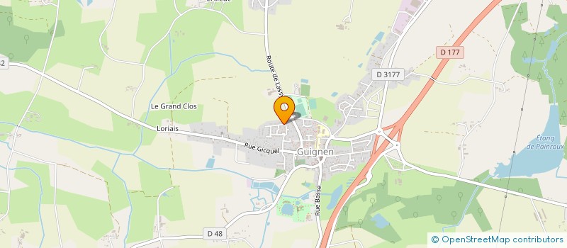 localisation de l'entreprise AURENOVE  GUIGNEN