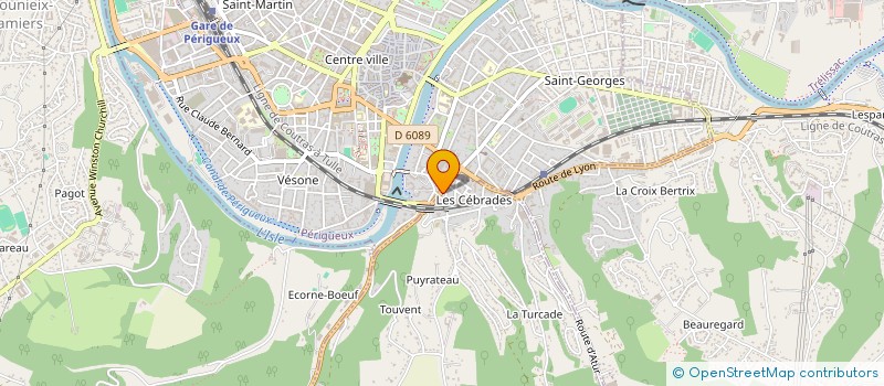 localisation de l'entreprise AURENSAN S.A.S. à COULOUNIEIX-CHAMIERS