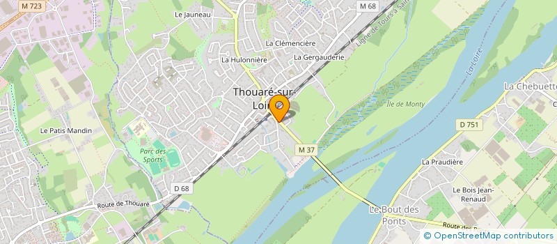 localisation de l'entreprise AUREO à THOUARE-SUR-LOIRE
