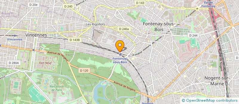 localisation de l'entreprise AUREOLE  IMMOBILIER  FONTENAY-SOUS-BOIS