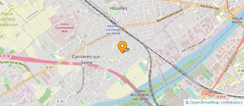 localisation de l'entreprise AUREPAP à CARRIERES-SUR-SEINE