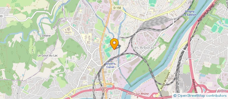 localisation de l'entreprise AURES à GIVORS
