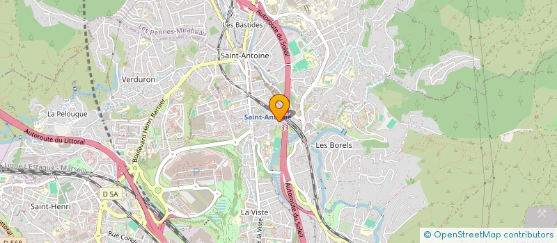 localisation de l'entreprise AURES AMBULANCES à MARSEILLE