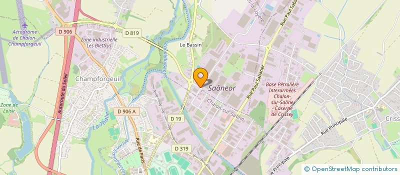 localisation de l'entreprise AURES MAINTENANCE  CHALON-SUR-SAONE