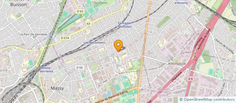 localisation de l'entreprise AURES SOPHROLOGIE-DEVELOPPEMENT PERSONNEL (ASDP) à ANTONY