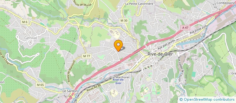 localisation de l'entreprise AURES STUDIO  RIVE-DE-GIER