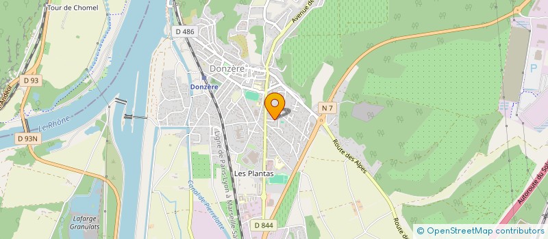 localisation de l'entreprise AURES TECHNOLOGY  DONZERE