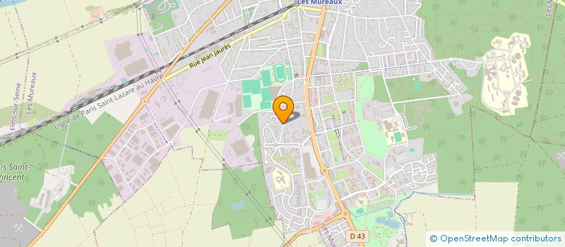 localisation de l'entreprise AURES VTC à LES MUREAUX