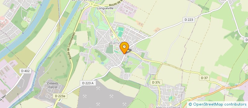 localisation de l'entreprise AURESCENS à RANVILLE