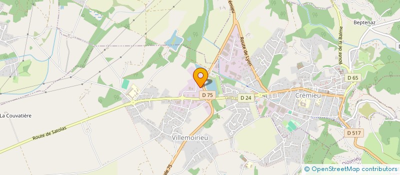 localisation de l'entreprise AURESE 2  CREMIEU