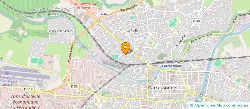 localisation de l'entreprise AUREUS à CARCASSONNE