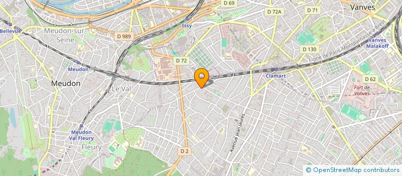 localisation de l'entreprise AUREUS à CLAMART