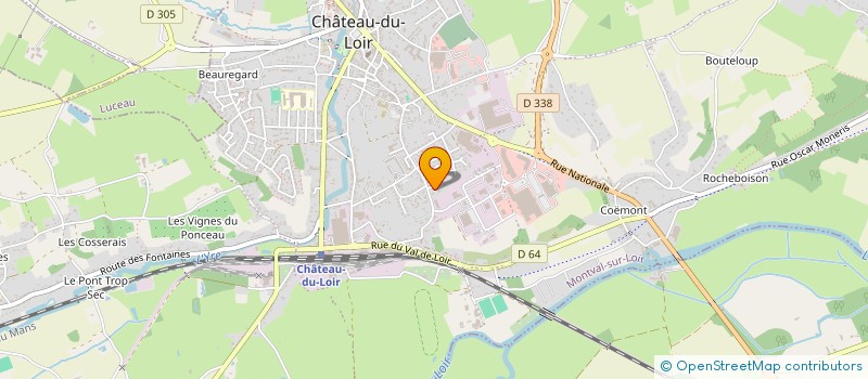 localisation de l'entreprise AUREUS  MONTVAL-SUR-LOIR