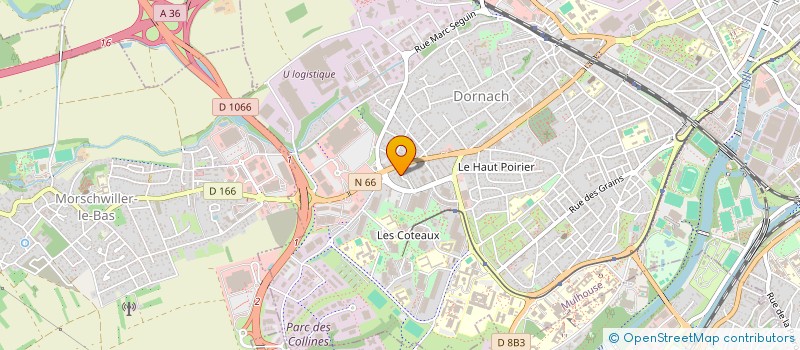 localisation de l'entreprise AUREVA  MULHOUSE