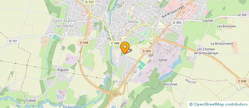 localisation de l'entreprise AUREVAGE  THOUARS