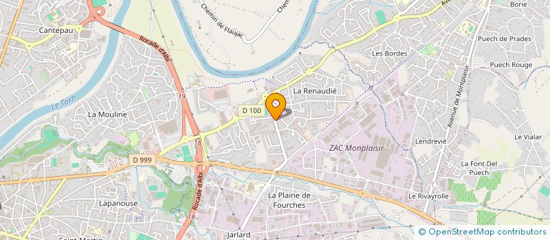 localisation de l'entreprise AUREVIA  ALBI