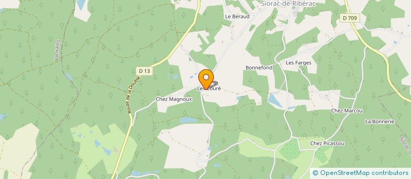 localisation de l'entreprise AUREVINE  SIORAC-DE-RIBERAC