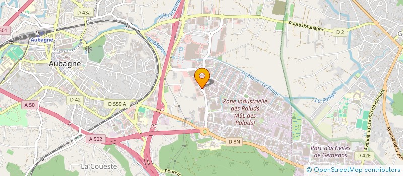localisation de l'entreprise AURGONE à AUBAGNE