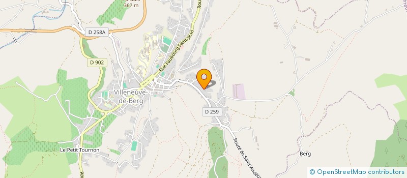 localisation de l'entreprise AURI  VILLENEUVE-DE-BERG