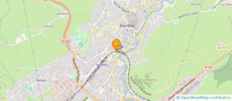 localisation de l'entreprise AURI' ACT à AURILLAC