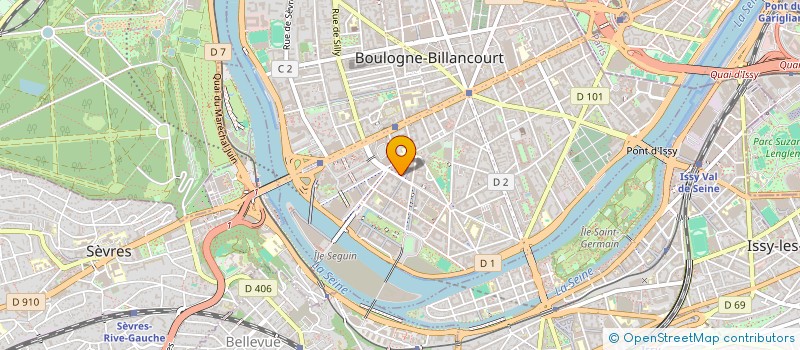 localisation de l'entreprise AURIA SOFTWARE  BOULOGNE-BILLANCOURT
