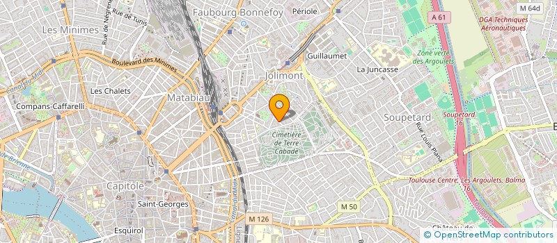 localisation de l'entreprise AURIACOFF  TOULOUSE