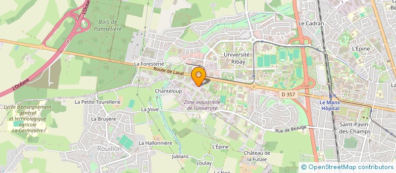 localisation de l'entreprise AURIC  LE MANS