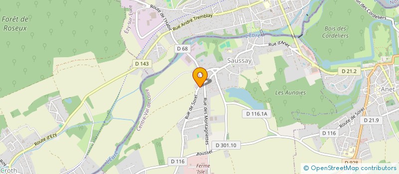 localisation de l'entreprise AURIEMA à SAUSSAY