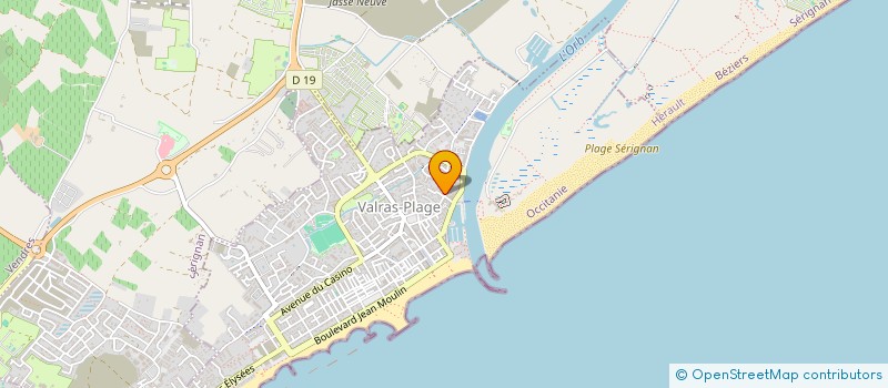 localisation de l'entreprise AURIENNE  VALRAS-PLAGE